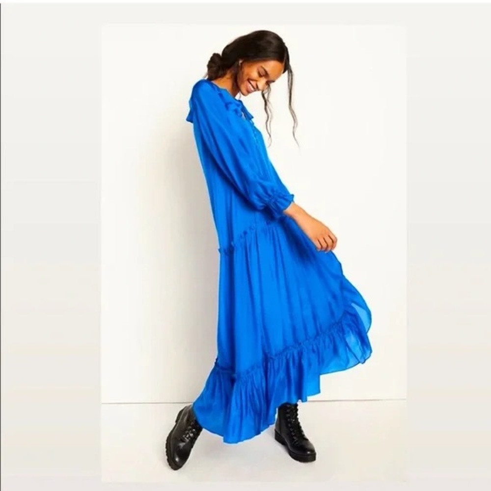ANTHROPOLOGIE | ATSU AUBRIANI RUFFLED MAXI DRESS